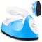 Iron Mini Heat Press Mini Iron Portable Handy Heat Press Small Iron with Charging Base Accessories for Beads Patch Clothes DIY Shoes T-Shirts Heat Transfer Vinyl Projects (Blue)